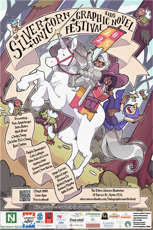 Poster Image for the Kids Graphic Novel Festival on 5/3/25